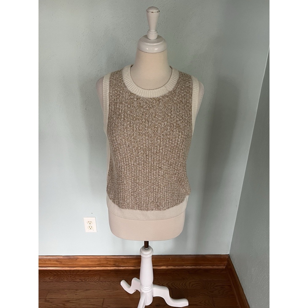 J. Crew NWT Shimmer Sequin Sweater Vest Layering Autumn Core Business Casual SzM